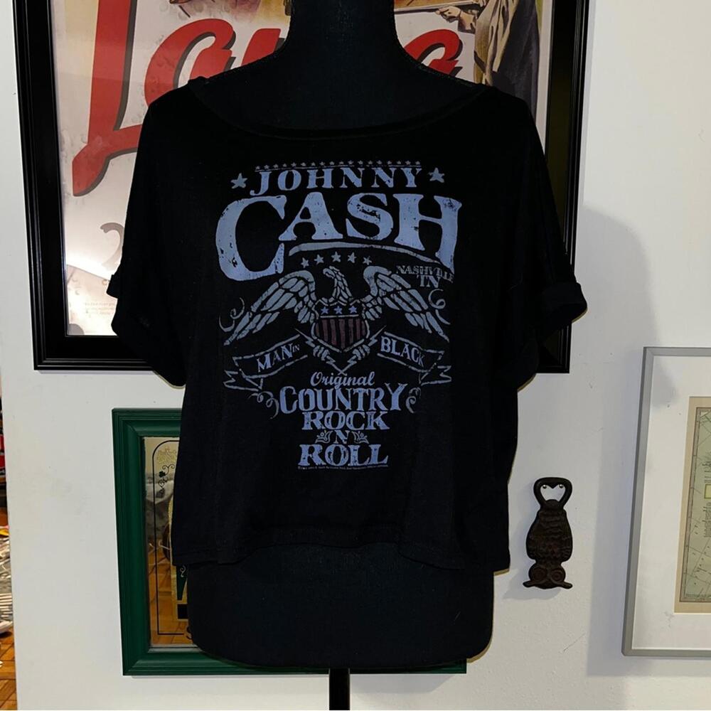 Johnny Cash Crop Top